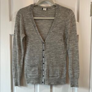J. Crew V Neck Button Down Grandpacore Alpaca & Wool Sweater Cardigan - Size S